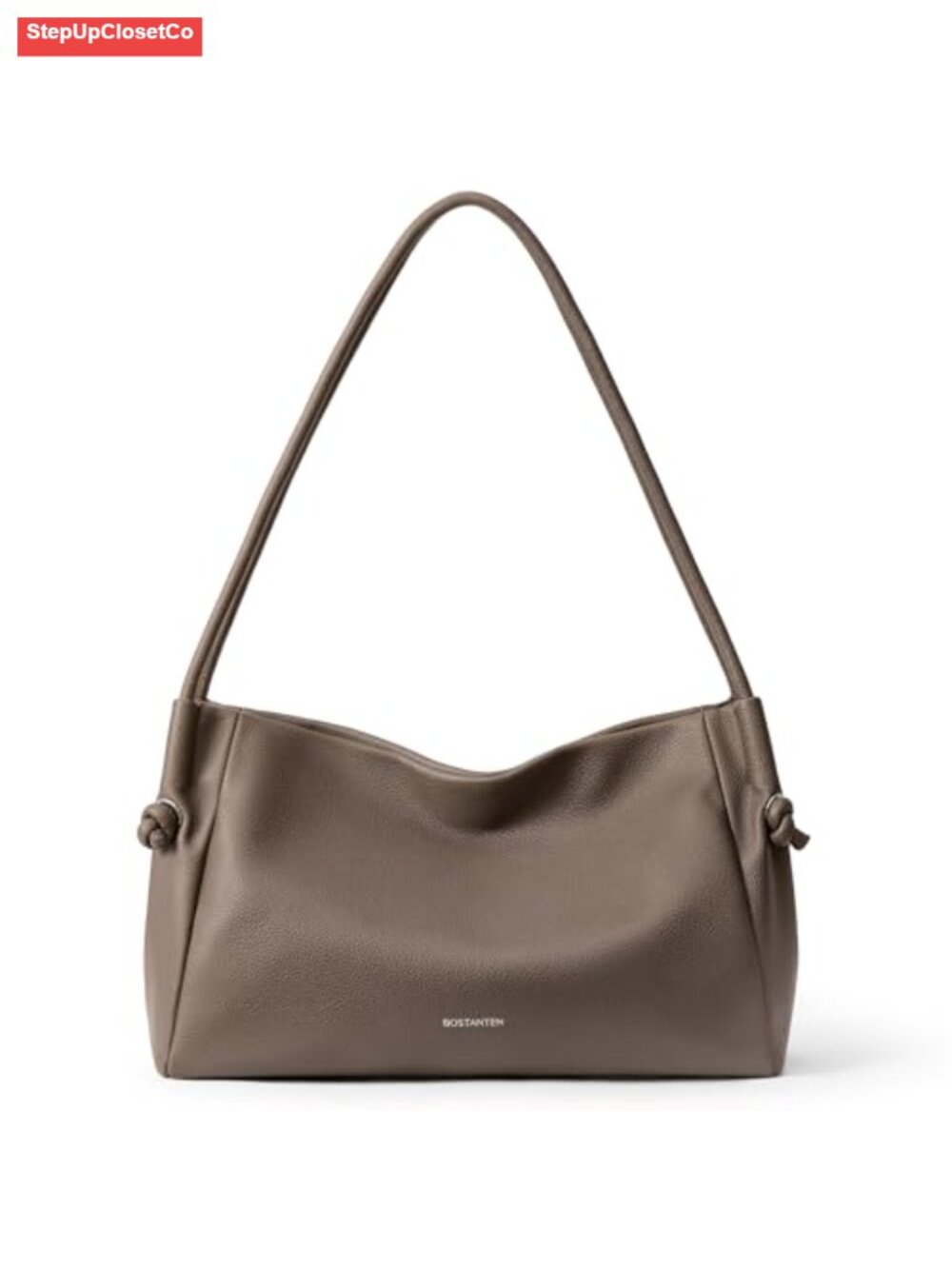 Vegan Leather Shoulder Bag with Multiple Pockets